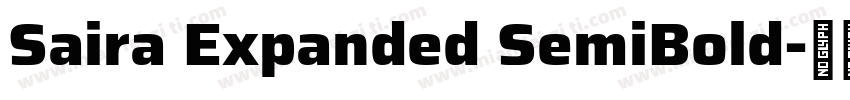Saira Expanded SemiBold字体转换